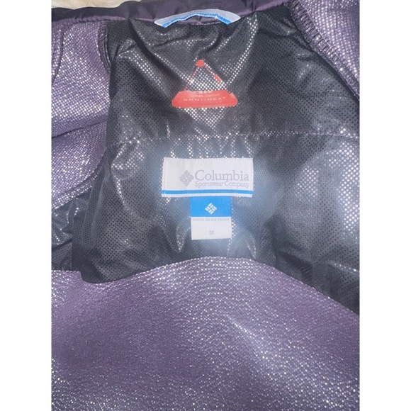 Columbia Omni-Heat Jacket Women's Medium‎ Purple Thermal Reflective Zip-Up - Picture 6 of 8